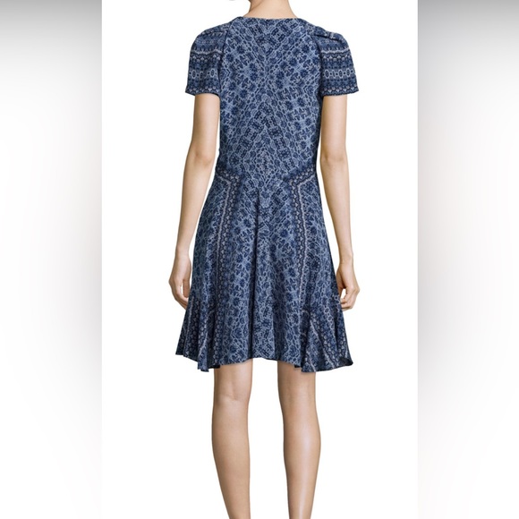 Rebecca Taylor Blue Midi Dress - Picture 2 of 9